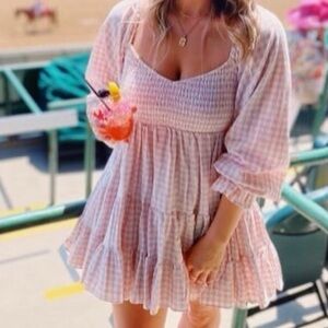 MABEL- Gingham boutique dress - Size S
